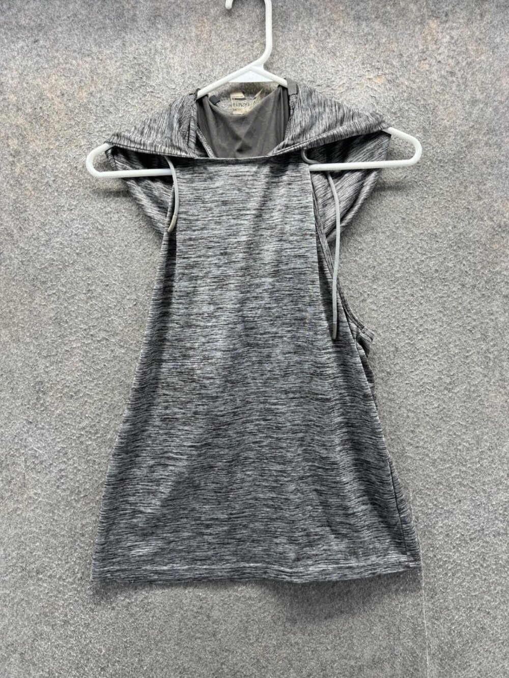 Gymshark Tank Hoodie Womens Small Gray Sleeveless Athletic Gym Training Top